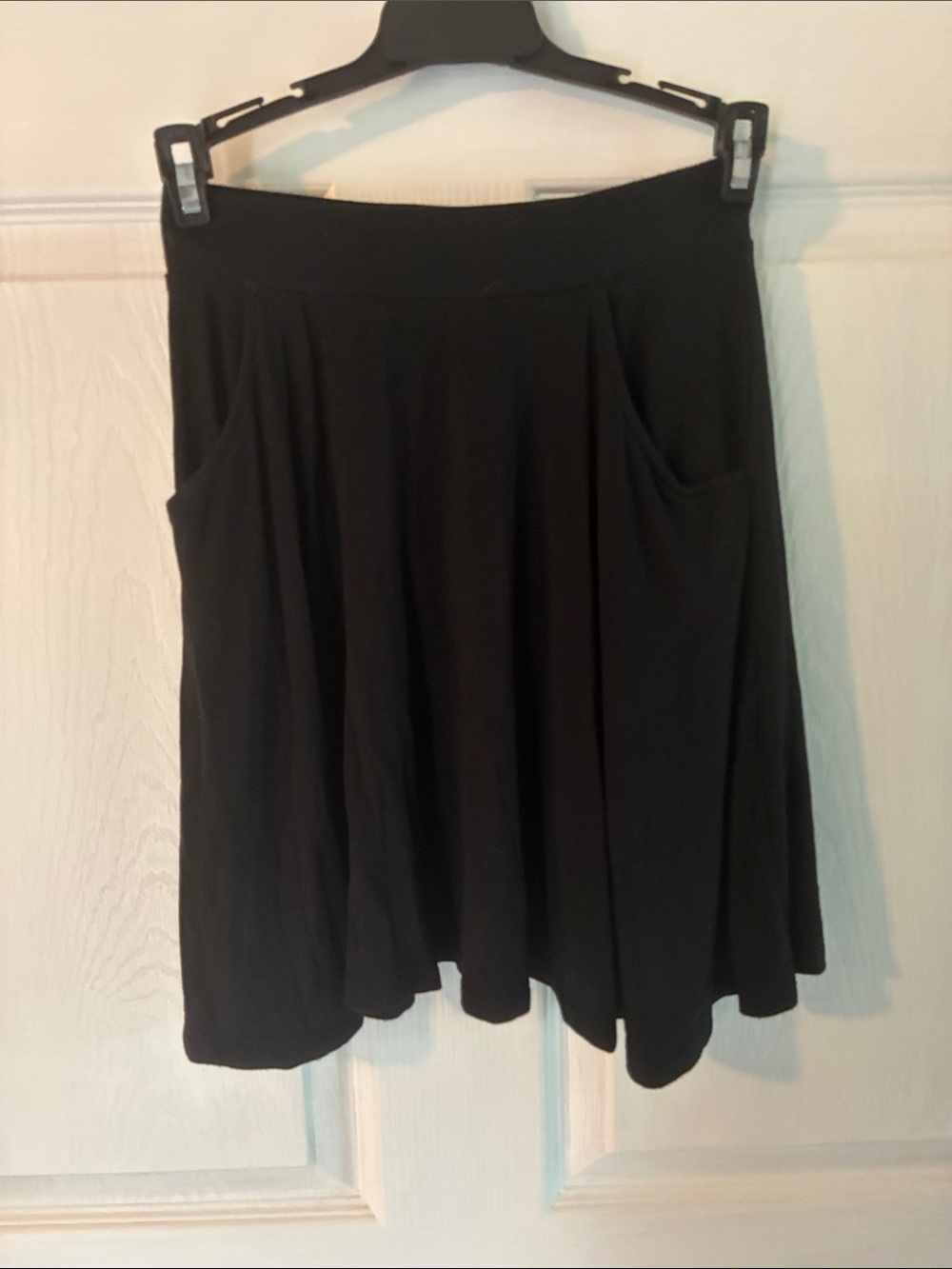 SO Black Circle Skater Skirt with Pockets